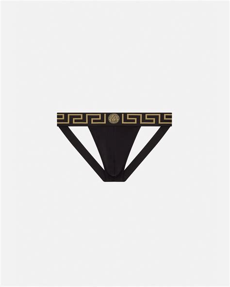 Versace Greca Border Jockstrap for Men 